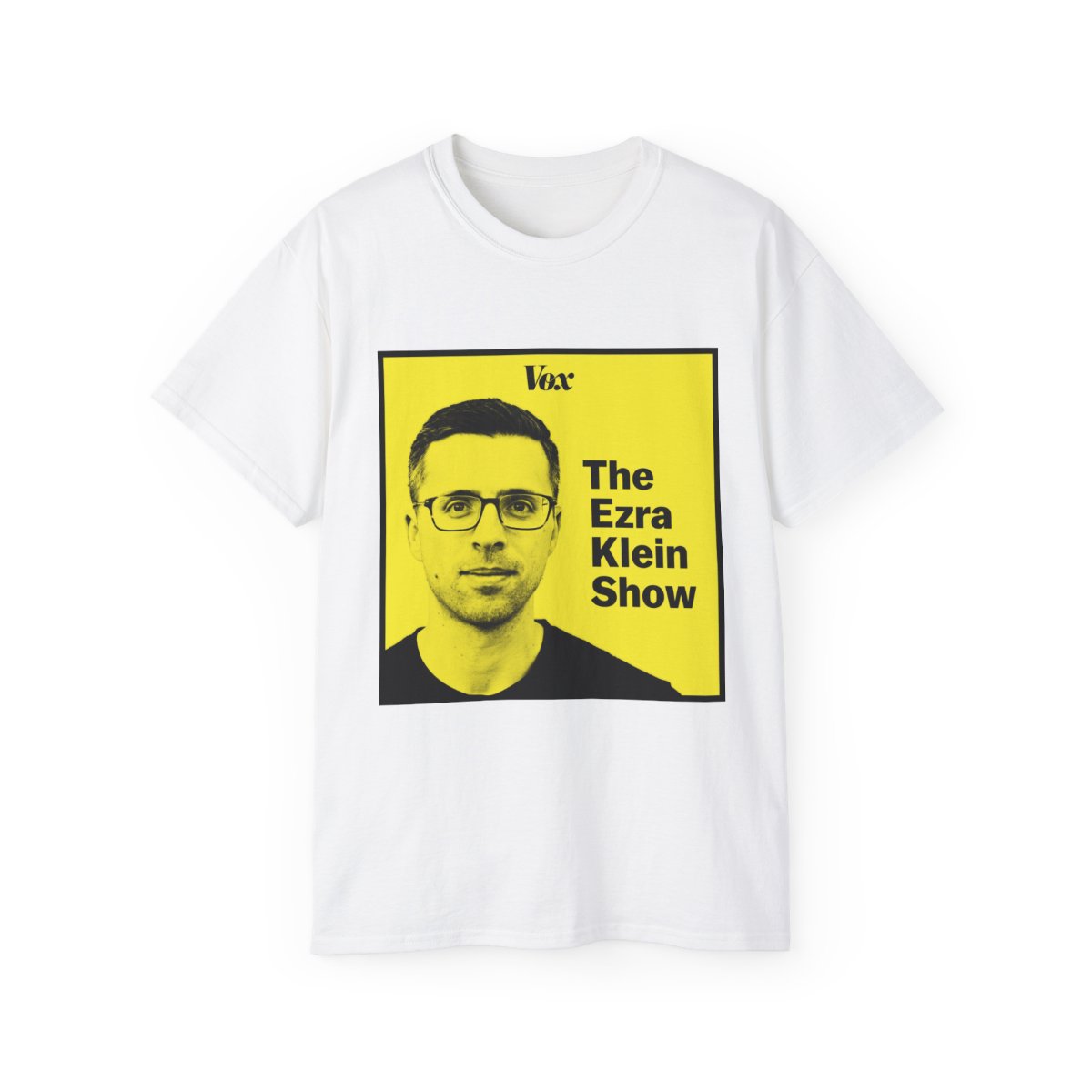 The Ezra Klein Show T-Shirt | Yellow Podcast Portrait Tee - The Ezra Klein Show official T-Shirts merch